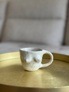 Filiżanka na espresso z cycuszkami 80ml Beż