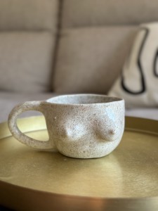 Kubek z cycuszkami Piaskowy beż 270ml