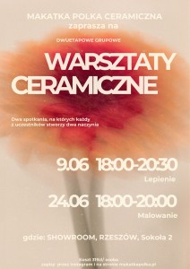 Warsztaty ceramiczne 9.06 i 24.06