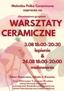 Warsztaty ceramiczne 3.08 & 24.08